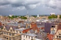 Oxford skyline as seen from the top of Carfax Tower. Oxford University. England Royalty Free Stock Photo