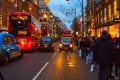 The Oxford Street in the Boxing Day Royalty Free Stock Photo