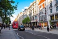 Oxford street in center of London, UK