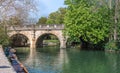 Oxford, UK - 30 April 2016: Tourists punting in river Cherwell Royalty Free Stock Photo