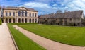 Oxford, UK - 30 April 2016: The Worcester College front quad Royalty Free Stock Photo