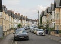 British terraced houses in Oxford Royalty Free Stock Photo