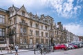 Oxford, Old street of Oxford with cafes and student\'s accommodation houses