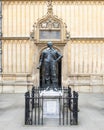 Bronze Statue of William Herbert, the Earl of Pembroke, in the the Great Gate of Bodleian Library, in