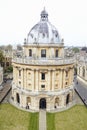 OXFORD/ UK- OCTOBER 26 2016: Elevated View Of Radcliffe Camera Building In Oxford Royalty Free Stock Photo