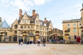 OXFORD, UNITED KINGDOM - AUG 29 2019 : The Bridge of Sighs connecting two buildings at Hertford College in Oxford, England