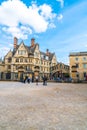 OXFORD, UNITED KINGDOM - AUG 29 2019 : The Bridge of Sighs connecting two buildings at Hertford College in Oxford, England