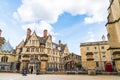 OXFORD, UNITED KINGDOM - AUG 29 2019 : The Bridge of Sighs connecting two buildings at Hertford College in Oxford, England