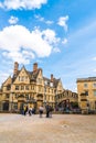 OXFORD, UNITED KINGDOM - AUG 29 2019 :  The Bridge of Sighs connecting two buildings at Hertford College in Oxford, England Royalty Free Stock Photo