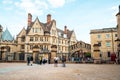 OXFORD, UNITED KINGDOM - AUG 29 2019 :  The Bridge of Sighs connecting two buildings at Hertford College in Oxford, England Royalty Free Stock Photo