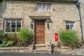 OXFORD, UNITED KINGDOM - Aug 26, 2020: Burford Oxford, UK - Aug 26, 2020: Burford\'s old post office now a living space Royalty Free Stock Photo