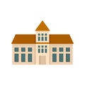 Oxford university icon flat isolated vector