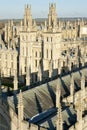 Oxfords dreamy spires alll souls college uk Royalty Free Stock Photo