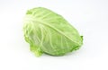 Oxheart cabbage on white background. Royalty Free Stock Photo