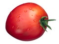 Cuore di bue oxheart tomato, dewdrops, paths Royalty Free Stock Photo