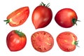 Oxheart ox heart tomatoes, top view Royalty Free Stock Photo