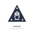 oxidant icon on white background. Simple element illustration from General concept