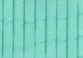 Turquoise copper wall cladding creating modern architectural design Royalty Free Stock Photo