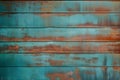 Oxidized Copper Patina Corrugated Sheet Metal Grunge Background Texture