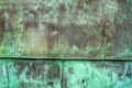 Oxidized Green Copper Plate Texture as Background Royalty Free Stock Photo