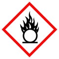 Oxidizer Hazard Symbol Sign, Vector Illustration, Isolate On White Background, Label .EPS10 Royalty Free Stock Photo