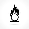 Oxidizer icon on white background Royalty Free Stock Photo