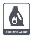 oxidizing agent icon in trendy design style. oxidizing agent icon isolated on white background. oxidizing agent vector icon simple