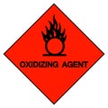 Oxidizing Agent Symbol Sign, Vector Illustration, Isolate On White Background, Label .EPS10 Royalty Free Stock Photo