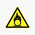 Warning sign Vector illustration Royalty Free Stock Photo