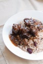 Oxtail Curry with Rice - Caribbean Style Royalty Free Stock Photo