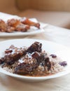 Oxtail Curry with Rice - Caribbean Style Royalty Free Stock Photo