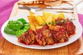 Oxtail stew in red wine tomato sauce Royalty Free Stock Photo