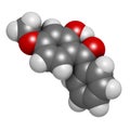 Oxybenzone sunscreen molecule