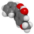 Oxybenzone sunscreen molecule