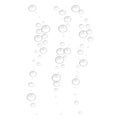 Oxygen bubbles icon, realistic style