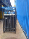 Oxygen cylinders for welding in a company