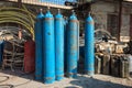 Oxygen and Gas Cylinders Royalty Free Stock Photo