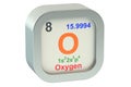 Oxygen icon 3d
