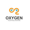 oxygen icon vector concept design template Royalty Free Stock Photo