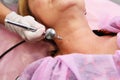 Oxygen mesotherapy. Anti-aging beauty treatment using hyaluronic acid.