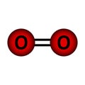 Oxygen molecule icon