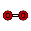 Oxygen molecule icon