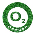 Oxygen O2 Round Green