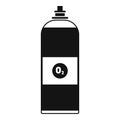 Oxygen spray icon, simple style
