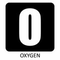 Oxygen symbol illustration