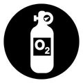 Oxygen Symbol Sign, Vector Illustration, Isolate On White Background Label .EPS10