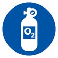 Oxygen Symbol Sign, Vector Illustration, Isolate On White Background Label .EPS10