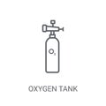 Oxygen tank icon. Trendy Oxygen tank logo concept on white backg Royalty Free Stock Photo