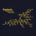 Oxytocin Hormone Structural chemical formula