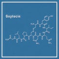 Oxytocin Hormone Structural chemical formula